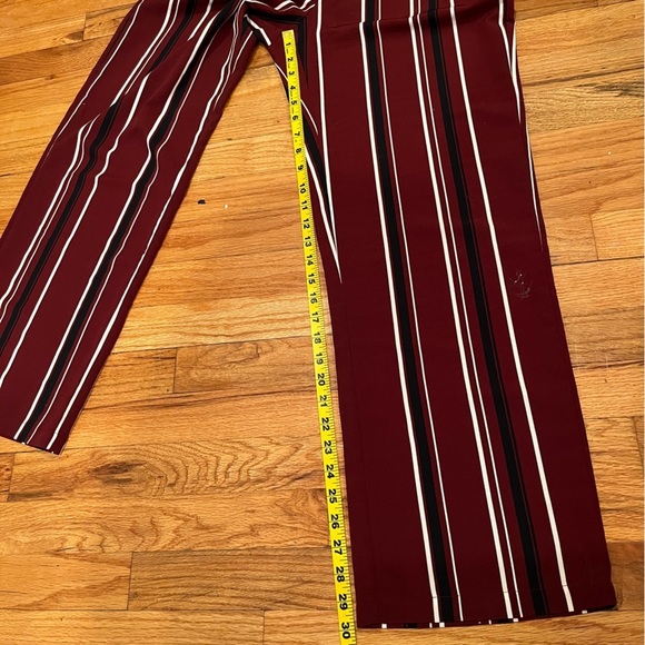 ASOS Vila Striped Straight Leg Pants with Elastic Waist - Picture 8 of 8